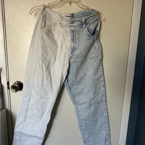 RSQ Light Blue and White Denim Jeans